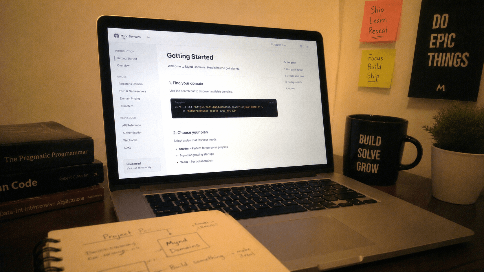Mynd Domains build hero image